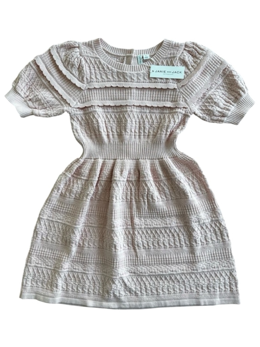 Janie and Jack The Heights Sweater Dress Peachskin Sweater Dusty Light Pink